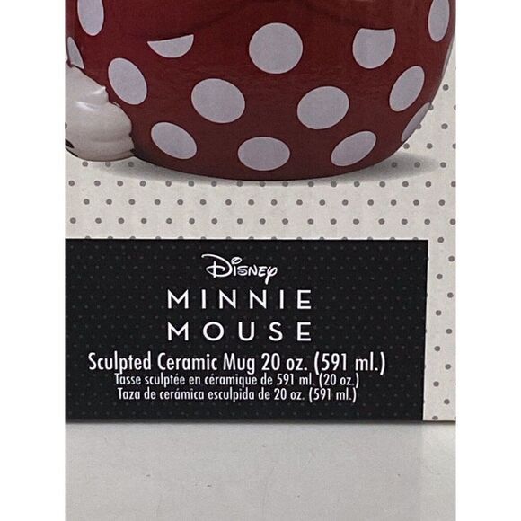 Bioworld Disney Minnie Mouse 20 Ounces Sculpted Ceramic Mug Cup NEW - Picture 10 of 11